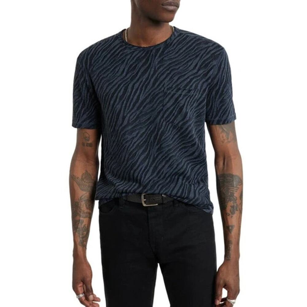 John Varvatos Kuhl Print Cotton Blend T-Shirt NWT Size XL